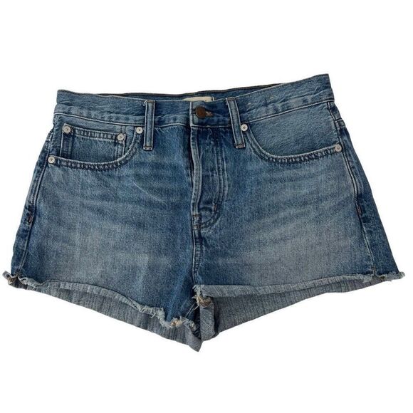Madewell Relaxed Denim Raw Hem Shorts Sz 26 2 Women’s